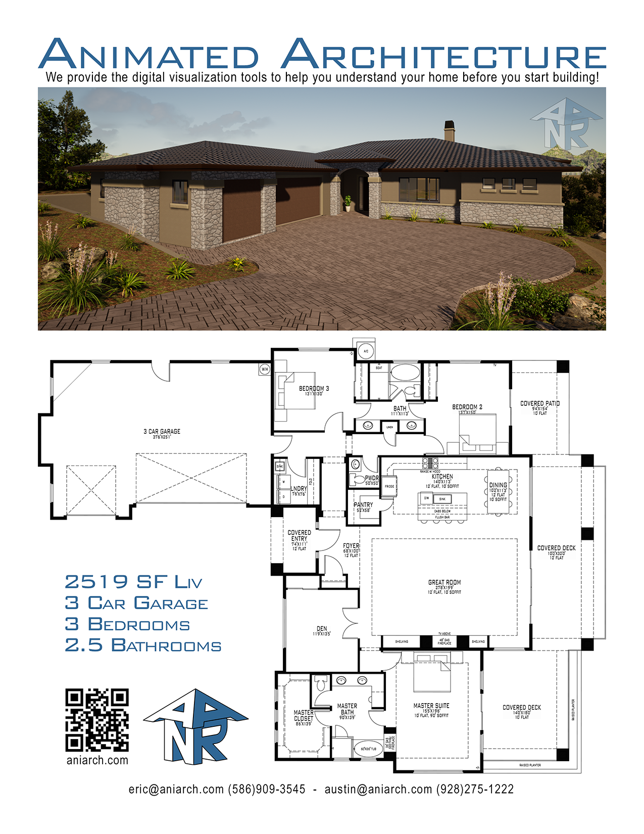 2519 SF - 3Bed - 2.5 Bath